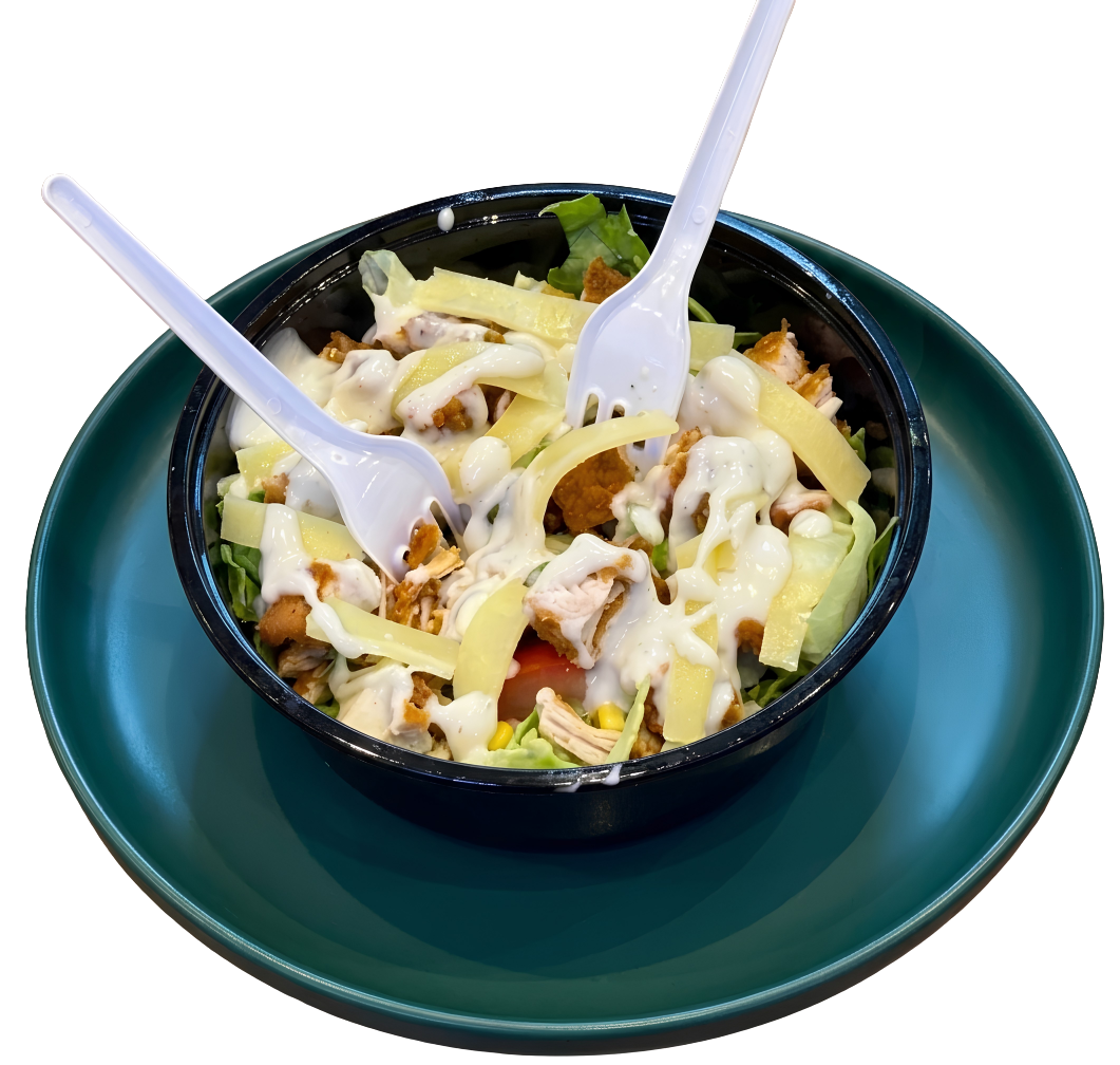 Salade César, croquante et fraîche